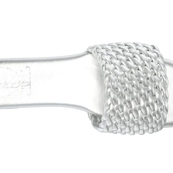 Vince Camuto Arissa Woven Flat Sandal in Pewter. SZ 6.5M - Picture 5 of 10